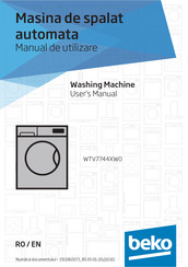 Beko WTV7744XW0 User Manual