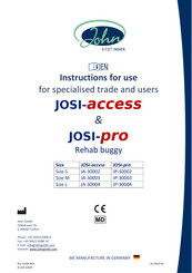 John JA-30004 Instructions For Use Manual