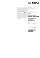 SSS Siedle TLE 061-01 Product Information