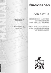 Immergas MAGIS HERCULES PRO MINI 9 Instruction And Warning Book