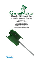 Garten Meister X-Repeller Original Instructions Manual