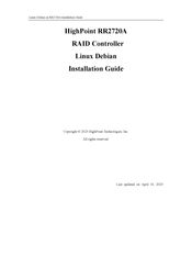 Highpoint RR2720A Installation Manual