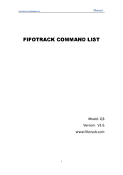 FIFOTRACK Q3 Command List