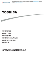 Toshiba 43V5863DG Operating Instructions Manual