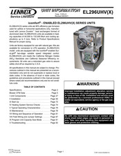 Lennox EL296UHV series Unit Information