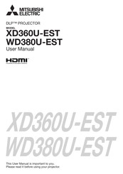 Mitsubishi Electric WD380U-EST User Manual