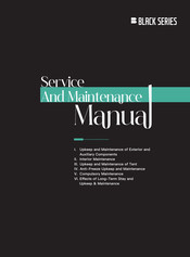 Black Series HQ Service And Maintenance Manual