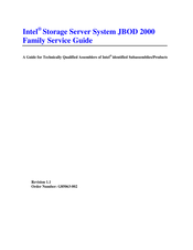 Intel JBOD 2000 Family Service Manual