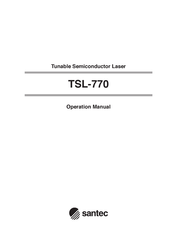 Santec TSL-770 Operation Manual
