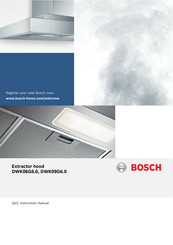 Bosch DWK06G6 0 Series Instruction Manual