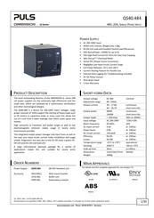 Puls DIMENSION QS40.484d Manual