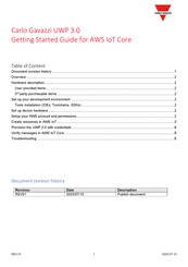 CARLO GAVAZZI UWP 3.0 Control Getting Started Manual