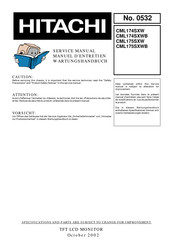Hitachi CML174SXWB Service Manual