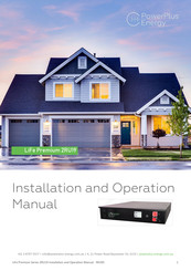 PowerPlus Energy LiFe Premium 2RU19 Installation And Operation Manual