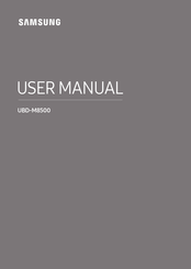 Samsung UBD-M8500 User Manual