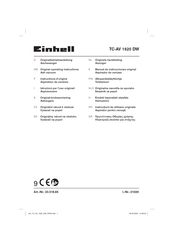 EINHELL TC-AV 1620 DW Original Operating Instructions