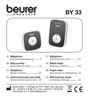 Beurer babycare BY 33 Instructions For Use Manual
