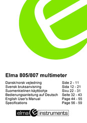 Elma BRYMEN 807 User Manual