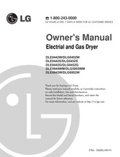 LG DLE0442G.APGEEUS Owner's Manual