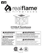 RealFlame Farmhouse C1725LP Owner's Manual