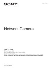 Sony SNC-WR632C User Manual