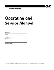 AR 10024372 Operating And Service Manual