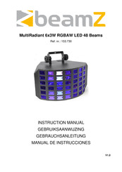 Beamz MultiRadiant 6x3W RGBAW LED 48 Beams Instruction Manual