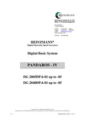 Heinzmann DG 2040DP.6-01 Manual