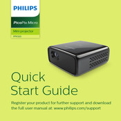 Philips PicoPix Micro Quick Start Manual
