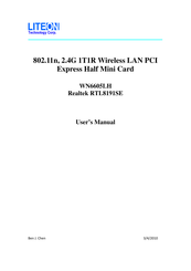 LiteOn Realtek RTL8191SE User Manual