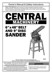 Central Machinery 59220 Owner's Manual & Safety Instructions