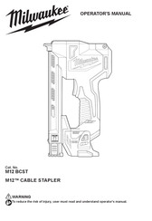 Milwaukee M12 BCST Operator's Manual