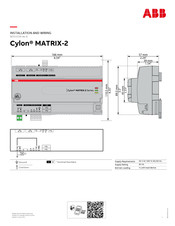 ABB Cylon MATRIX-2 Installation And Wiring