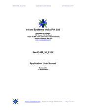 e-con Systems See3CAM 30 Z10X Application User's Manual