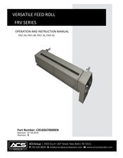 ACS FRV1-48 Operation And Instruction Manual