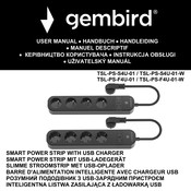 Gembird TSL-PS-F4U-01-W User Manual