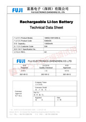 Fujifilm 18650 Technical Data Sheet