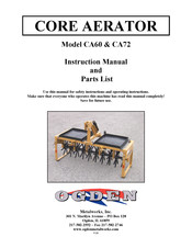 Ogden CA60 Instruction Manual And Parts List