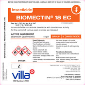 Villa Insecticide BIOMECTIN 18 EC Manual