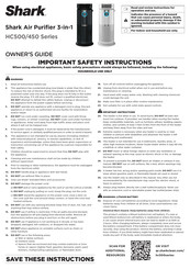 Shark HC500 Series Instructions Manual