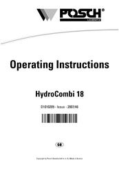 Posch HydroCombi 18 - PS Operating Instructions Manual