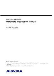 Alaxala AX3660S Hardware Instruction Manual