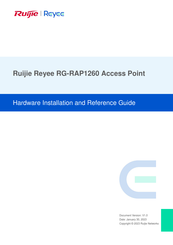 Ruijie Reyee RG-RAP1260 Hardware  Installation And Reference Manual