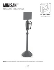 PolyJohn MiniSan MSN01-1000 Product Instructions
