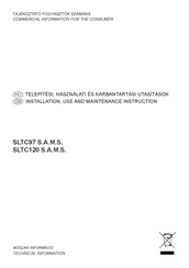 Multikomplex SLTC97 S.A.M.S. Installation, Use And Maintenance Instruction