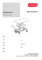 Blitz Master Gear MGE 1.0 Manual