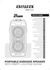 Aiwa THE STORM KBTUS-400BK Instruction Manual