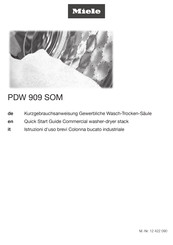 Miele PDW 909 SOM Quick Start Manual