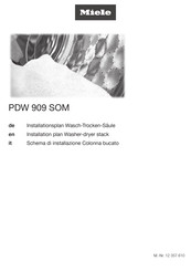 Miele PDW 909 SOM Installations Plan