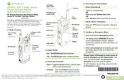 Motorola APX 5000 Quick Reference Card